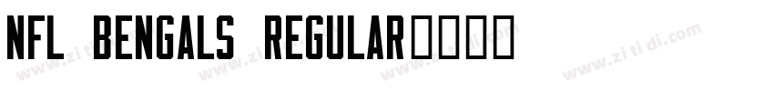 NFL Bengals Regular字体转换